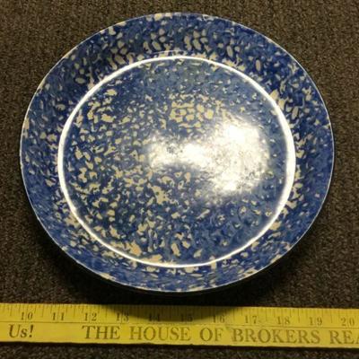 Blue Stangl Town & Country Pie Plate