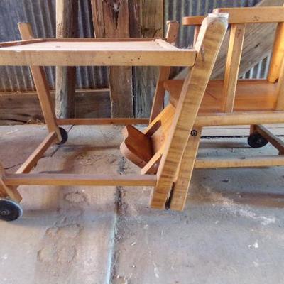 WS-46  WOODEN HIGH CHAIR THAT CONVERTS TO DESK