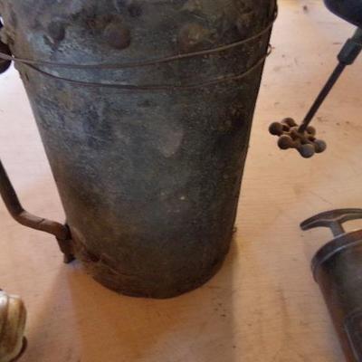 WS-47  VINTAGE TORCH & GREASE GUN