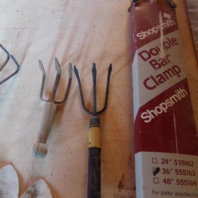 WS-51  GARDEN TOOLS AND NEW DOUBLE BAR CLAMP