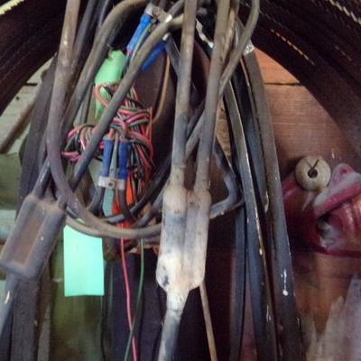 WS-54  LARGE BAND SAW BLADES AND NUT AND BOLT BINS