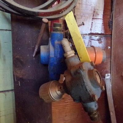 WS-54  LARGE BAND SAW BLADES AND NUT AND BOLT BINS