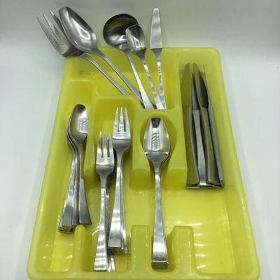 Vintage Modern Sleek Flatware by Stanley Roberts Japan