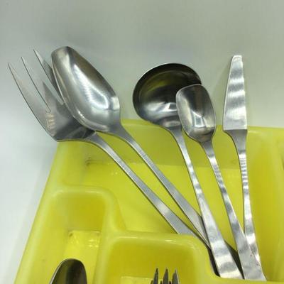 Vintage Modern Sleek Flatware by Stanley Roberts Japan