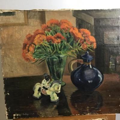 321:  Two Original Still Life Oil Paintings By Mildred Ranney