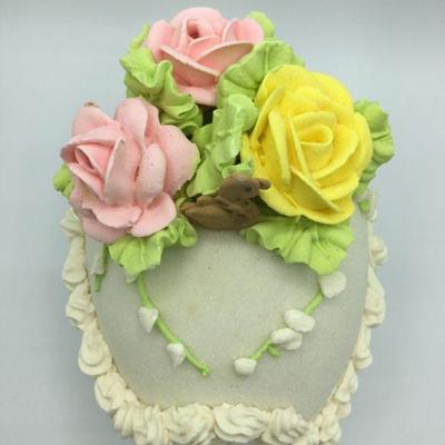 Vintage Sugar Egg Easter Scene