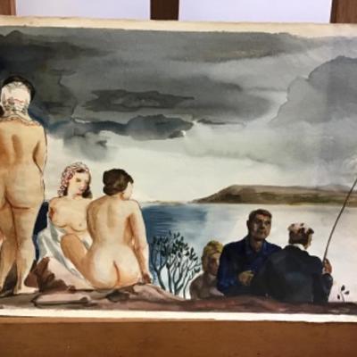 323 Original Nude Watercolors by Glen Ranney