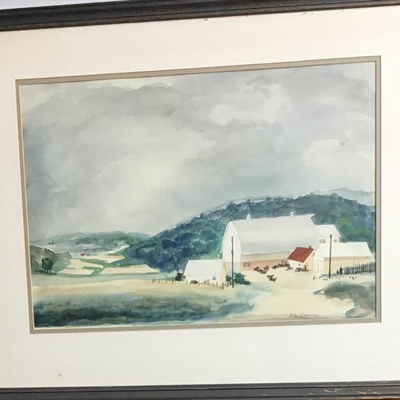 324: Original Landscape Watercolor by Glen Ranney 