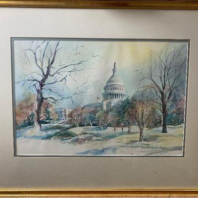 326: Capital in the Winter Print by Jean Ranney Smith 