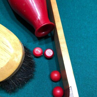 P4:  Pool Table Accessories. Rack, brush, and more