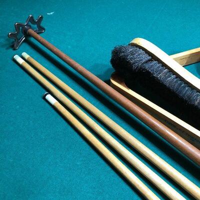 P4:  Pool Table Accessories. Rack, brush, and more
