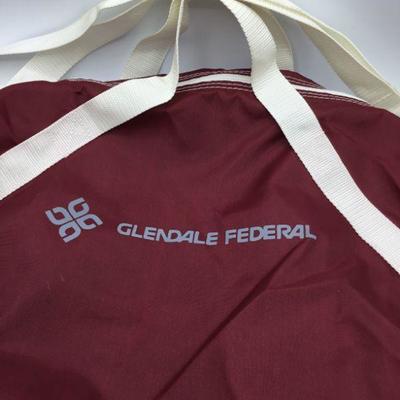 Vintage Glendale Federal Credit Union Duffel Gym Bag