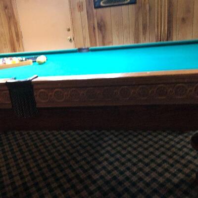 P7:  Antique I Wilmington Co. Billiard Table