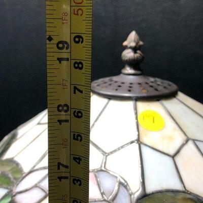 P9:  Stained Glass Designed Medium Lamp