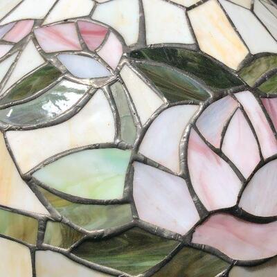 P9:  Stained Glass Designed Medium Lamp