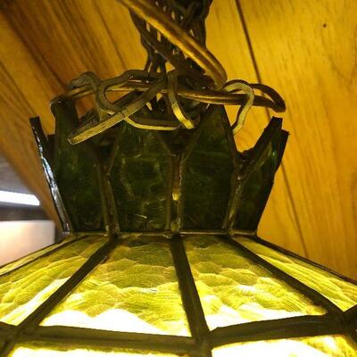 P10:  MCM Green Hanging Light with Chain