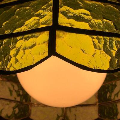 P10:  MCM Green Hanging Light with Chain