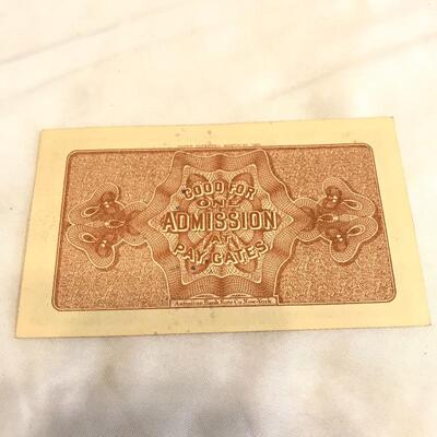 Lot 26 - Four 1893 World Expo Tickets