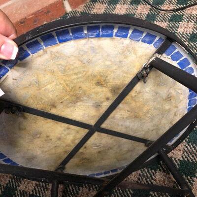 P14: Blue Mosaic Side Table/Plant Stand