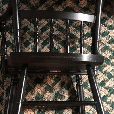 P18:  Hitchcocks Chairs Marked Pair