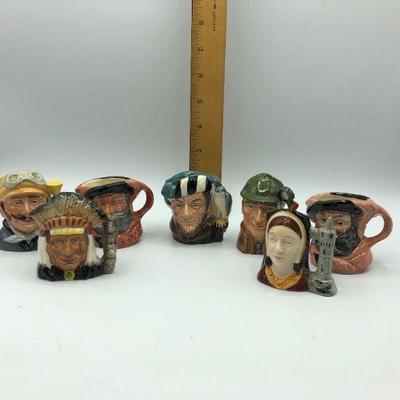 Miniature Royal Doulton Toby Mug Assortment