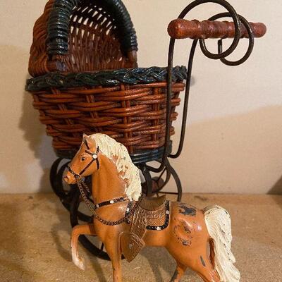 C13: Vintage Lot including Japan Metal Horse and More