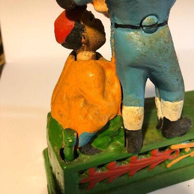 CL15:  Cast Iron Baseball Bank