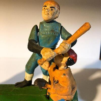 CL15:  Cast Iron Baseball Bank