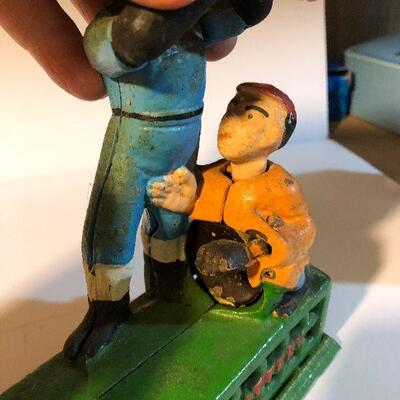 CL15:  Cast Iron Baseball Bank