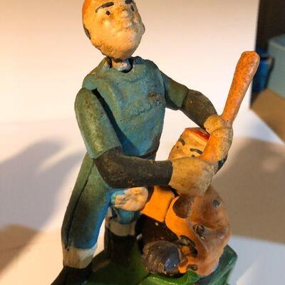 CL15:  Cast Iron Baseball Bank