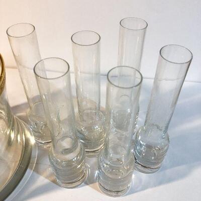 CL21:  Ice Bucket and Tall Shot Glasses