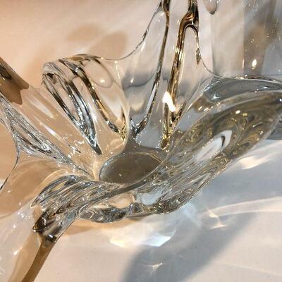 CL24:  Heavy Decorative Glass Ice Bucket and Centerpiece