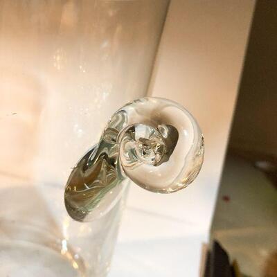 CL24:  Heavy Decorative Glass Ice Bucket and Centerpiece