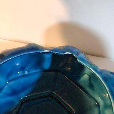 C25:  Mid Century Modern Vase, Ashtray, and Fruit Canister