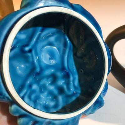 C25:  Mid Century Modern Vase, Ashtray, and Fruit Canister