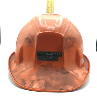 Apex Orange Plastic Vintage Hard Hat