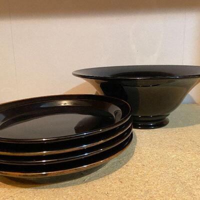 CL26:  California Pottery Toureen and Salad Set