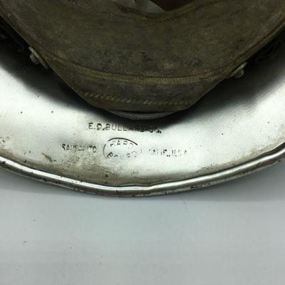 Vintage Silver Safety Hard Hat E.D. Bullard Co Hard Boiled