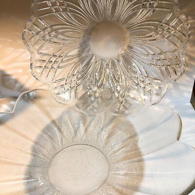 CL32: Glass Shell Platter/Bowls & Pyrex Bowl