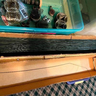 CL35: Antique Metal Flower Frogs and Florists Foam Blocks