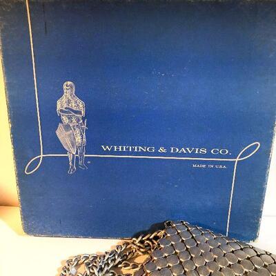 CL40: Whiting and Davis Silver Mesh Handbag