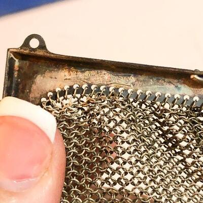 CL47: Antique Whiting & Davis Mesh Coin Purse