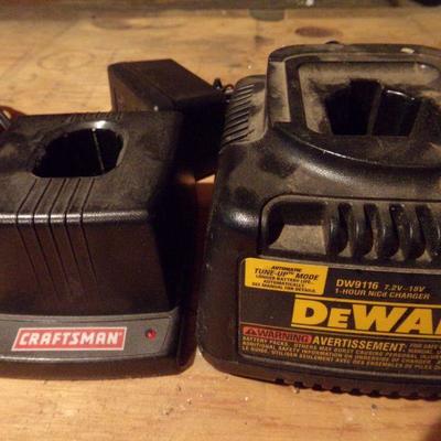 B-85  POWER TOOL BATTERY CHARGERS AND BATTERY