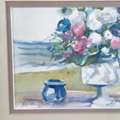 357  Four Framed Original Watercolors by Jean Ranney Smith â€˜92