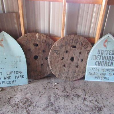 G-41  OLD FORT LUPTON CHURCH SIGNS