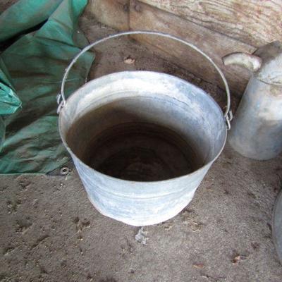 G-39  GALVANIZED VINTAGE CONTAINERS