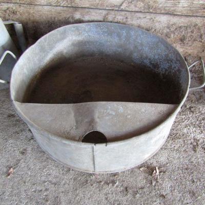 G-39  GALVANIZED VINTAGE CONTAINERS