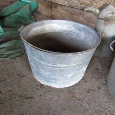 G-39  GALVANIZED VINTAGE CONTAINERS