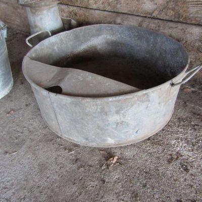 G-39  GALVANIZED VINTAGE CONTAINERS