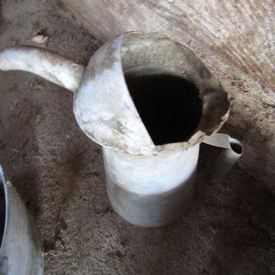 G-39  GALVANIZED VINTAGE CONTAINERS